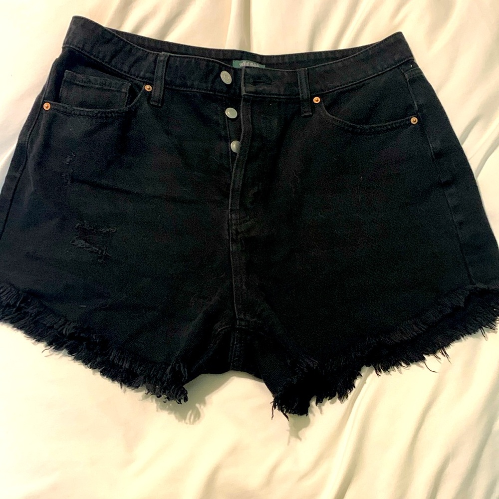 Never worn Black Jean Shorts